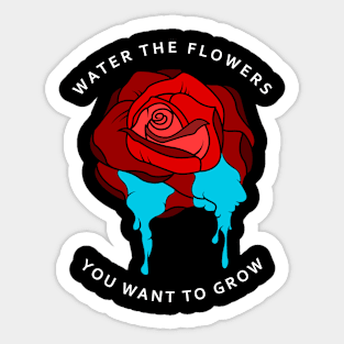 Flower with red Blossoms Sticker